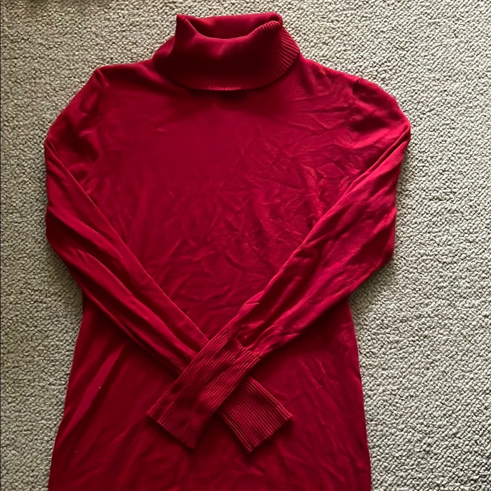 Red Turtleneck Sweater